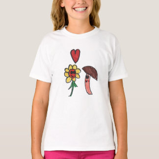 Camiseta paz amor! & plantas