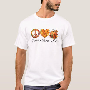 Camiseta Paz, Amor, Queda - Pumpkins