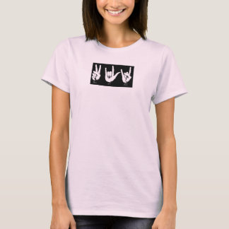 Camiseta paz amor rock