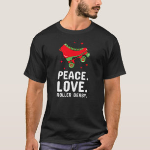 CAMISETA PAZ. AMOR. ROLLER DERBY.