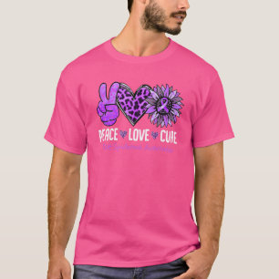 Camiseta Paz Amor Síndrome de Retenção Curta Sensibilização