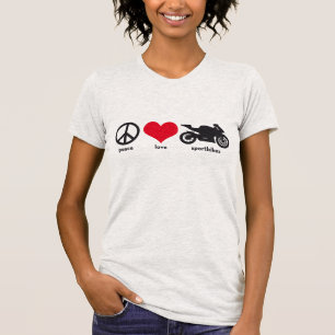 Camiseta Paz • Amor • Sportbikes