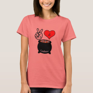 Camiseta Paz, amor, & t-shirt do Gumbo