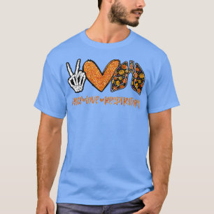 Camiseta Paz Amor Terapêutica Respiratória Figurino de Hall