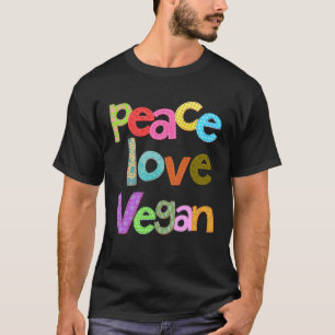 Camiseta Paz Amor Vegan Veganismo Herbivore Planta Baseada
