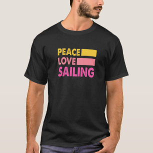Camiseta Paz Amor Vela Velho Marinheiro Capitão Comandante