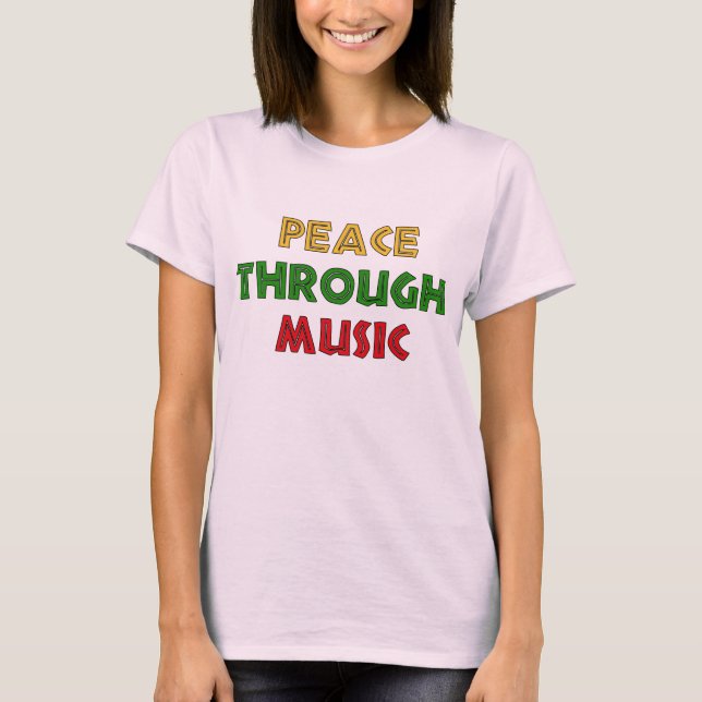 Camiseta Paz através da música (Frente)