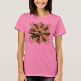 Camiseta Paz através do t-shirt do comércio