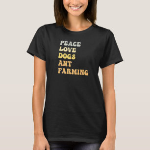 Camiseta Paz Cachorros Ant Farming Retro