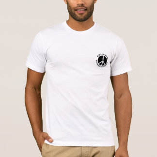 Camiseta Paz com a potência de fogo superior