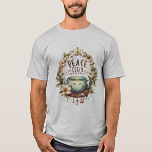 Camiseta Paz começa com um T-Shirt sorridente