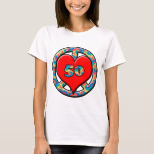 Camiseta Paz, coração, 50