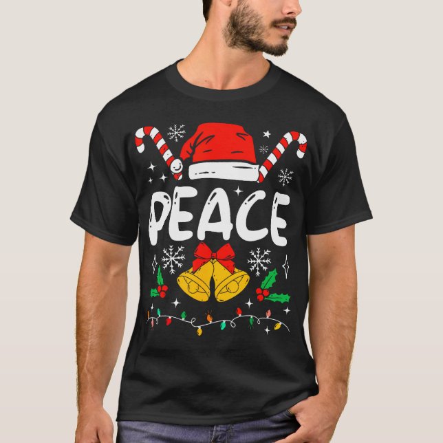 Camiseta Paz Correspondente Eu Vim Em Paz Casais Santa Hat (Frente)