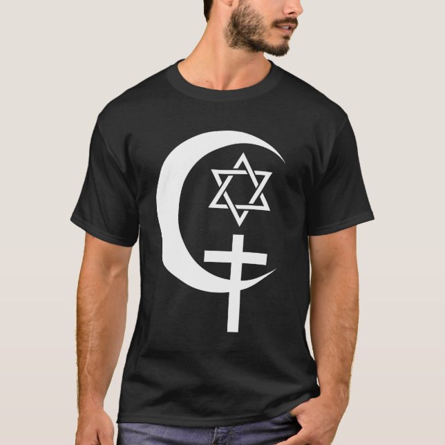 CAMISETA PAZ CRISTÃ MUÇULMANA DE EGIPTO DO JUDEU (Frente)