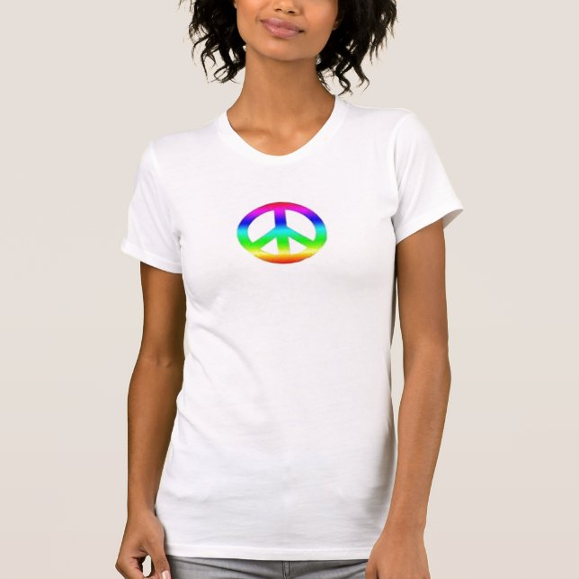 Camiseta paz da tintura do laço (Frente)