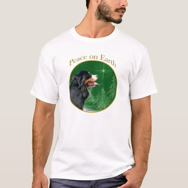 Camiseta Paz de Cão das Montanhas Bernês (Frente)