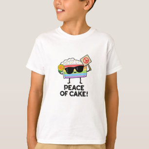 Camiseta Paz De Comida Engraçado De Bolo