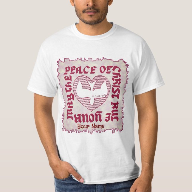 Camiseta Paz de Cristo Cristão   (Frente)