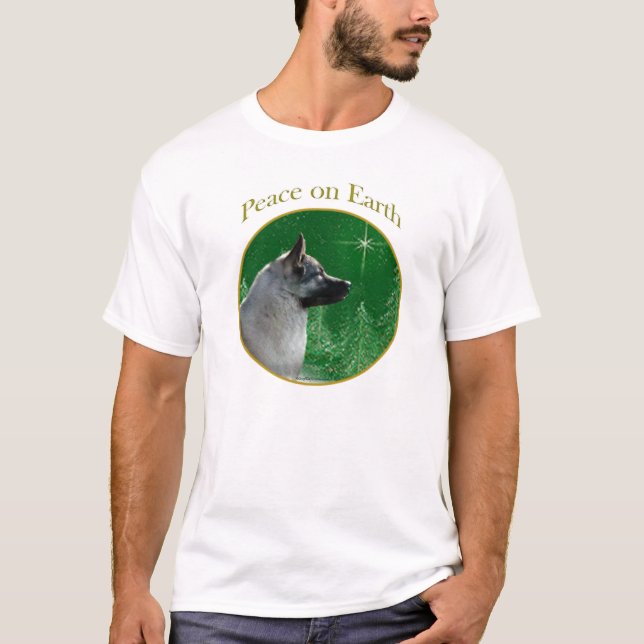 Camiseta Paz de Elkhound Norueguês (Frente)