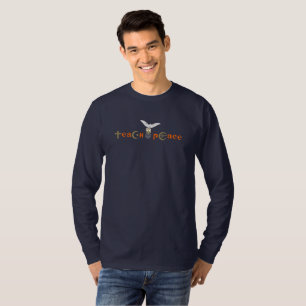 Camiseta Paz de Ensino Homens com palha longa