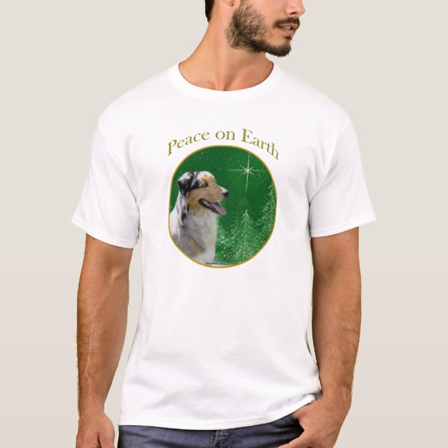 Camiseta Paz de Pastor Australiano (Frente)