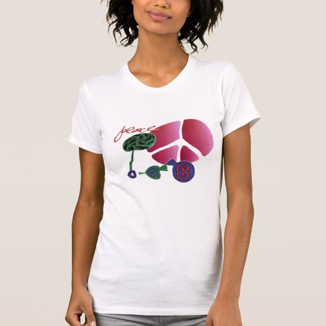 Camiseta paz de pop (Frente)