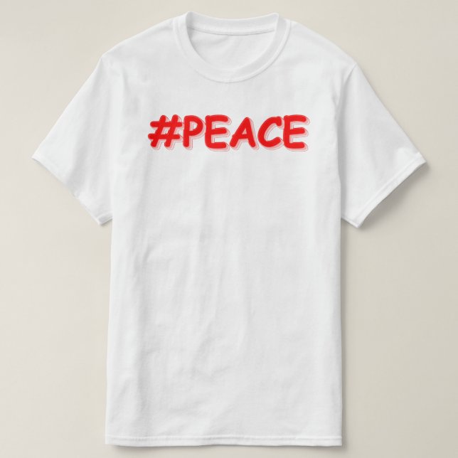 Camiseta "#PAZ" Design. Comprar Agora (Frente do Design)