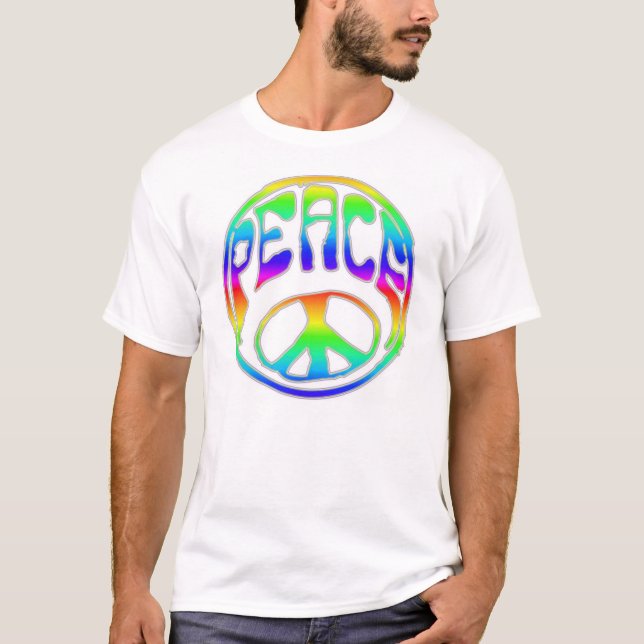 Camiseta Paz do arco-íris (Frente)