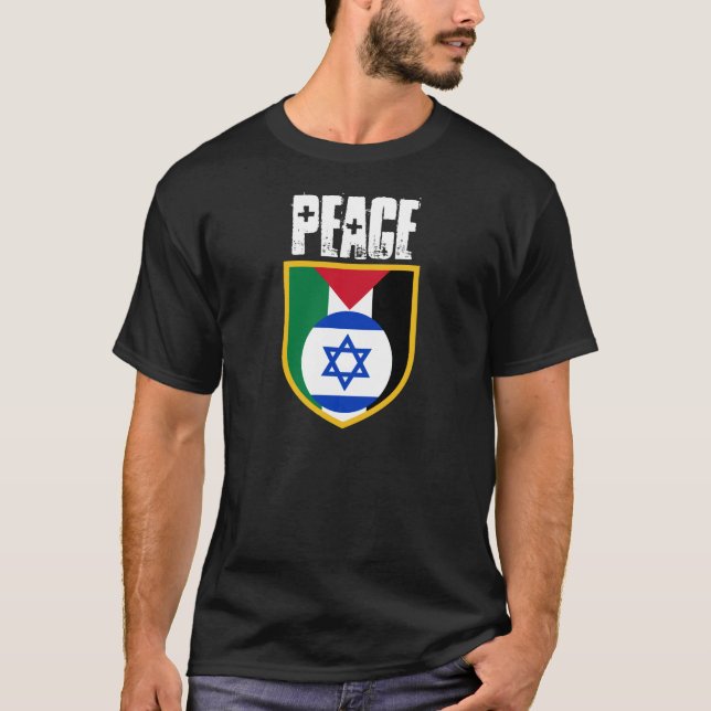 Camiseta PAZ do sem guerra de Israel Palestina (Frente)