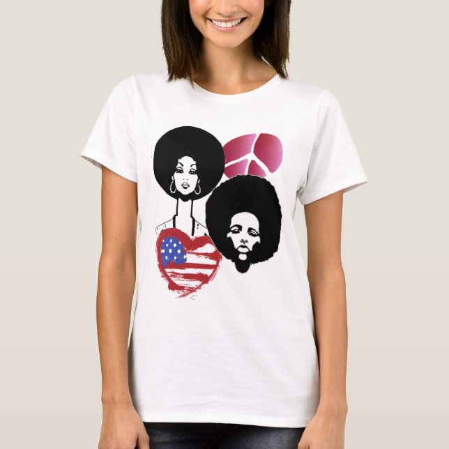 Camiseta paz e amor (Frente)