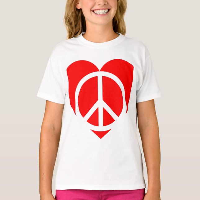 Camiseta Paz e Amor (Frente)
