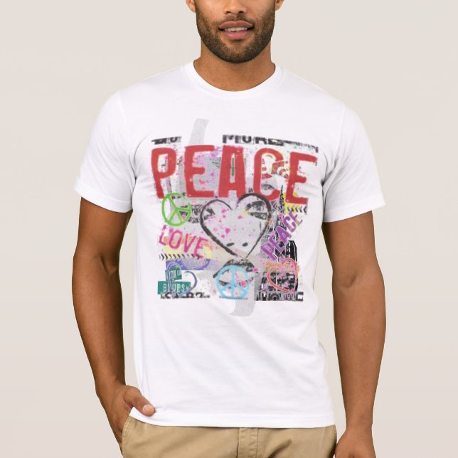 Camiseta paz e amor (Frente)