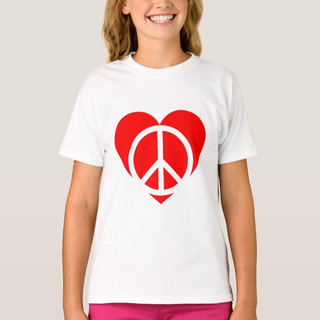 Camiseta Paz e Amor (Frente)