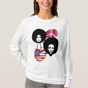 Camiseta paz e amor