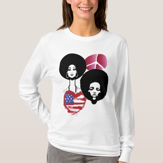 Camiseta paz e amor (Frente)