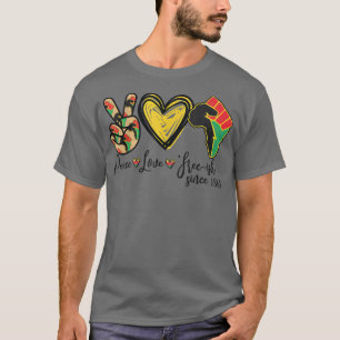 Camiseta Paz e Amor Livre Desde 1865 Juntetização Liberdade