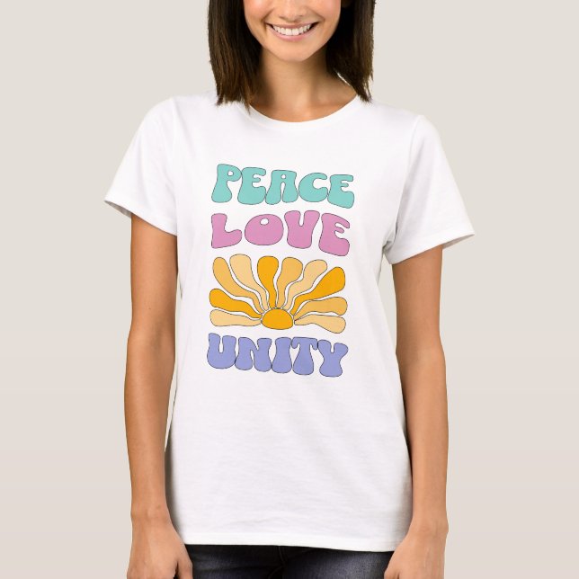 Camiseta Paz e Amor Unidade (Frente)