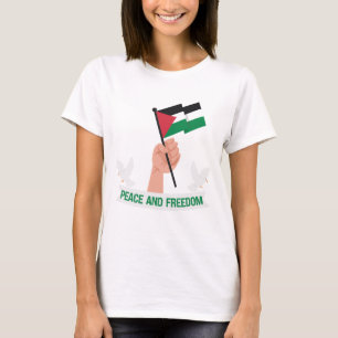 Camiseta Paz e Liberdade para os Designs Palestinos