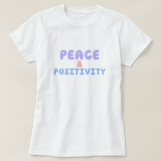 Camiseta Paz e positividade