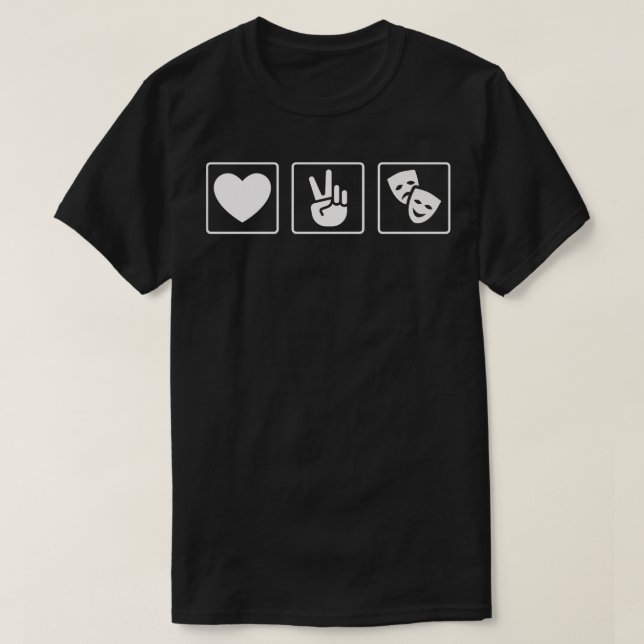 Camiseta Paz e Teatro (Frente do Design)