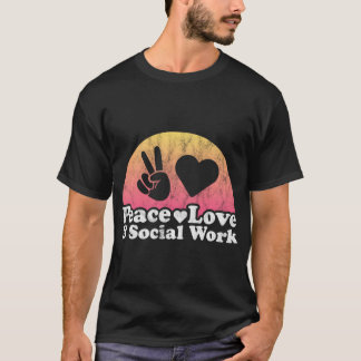 Camiseta Paz E Trabalho Social Trabalhador Social