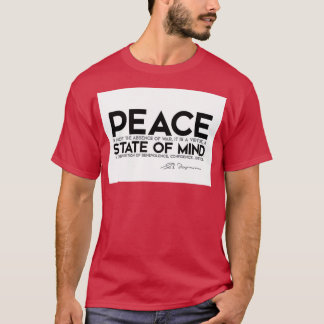 Camiseta paz é uma virtude um estado mental espinoza