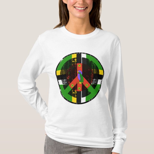 Camiseta Paz em Dominica (Frente)
