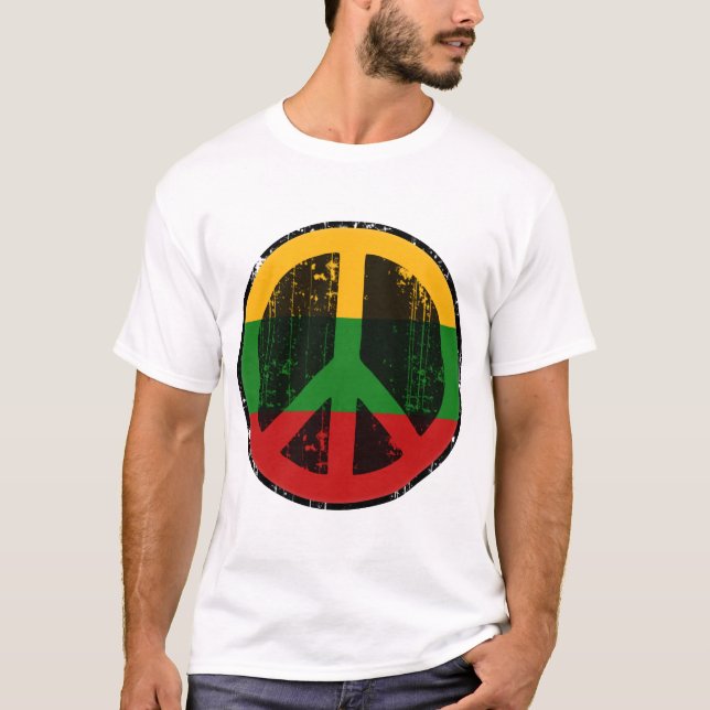 Camiseta Paz em Lithuania (Frente)