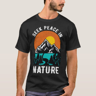 Camiseta Paz Em Montanhas Da Natureza Outr Acampamento