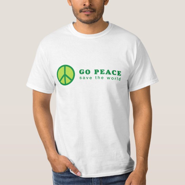 Camiseta Paz em Paz (Verde) (Frente)