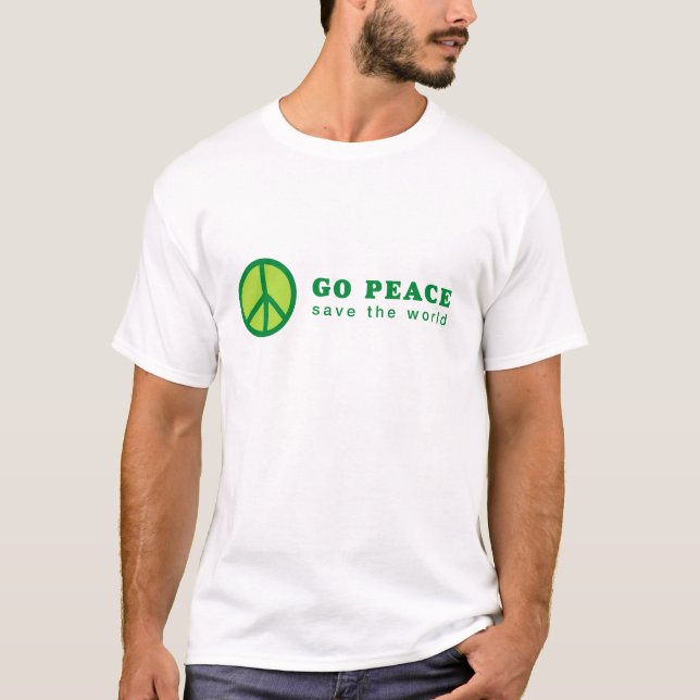 Camiseta Paz em Paz (Verde) (Frente)