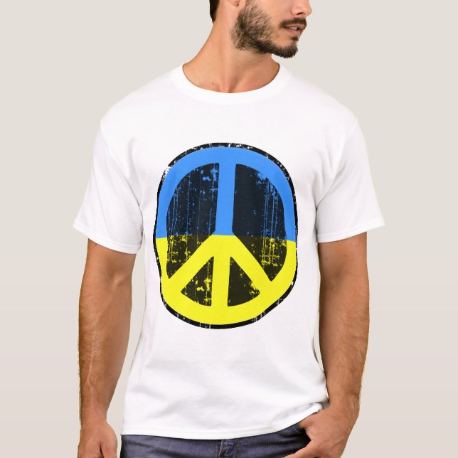 Camiseta Paz em Ucrânia (Frente)