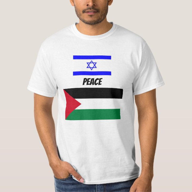 CAMISETA PAZ ENTRE ISRAEL E PALESTINA (Frente)