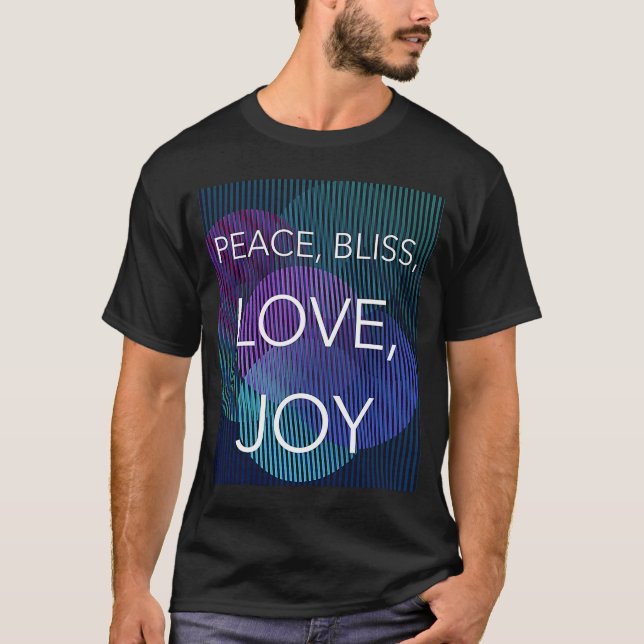Camiseta Paz Feliz Amar Joy (Frente)